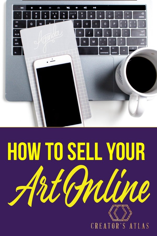 Are you ready to take the leap and get started selling your art online? This Ultimate guide will tell you how and where to sell your art online. #sellart #sellartonline #artsales